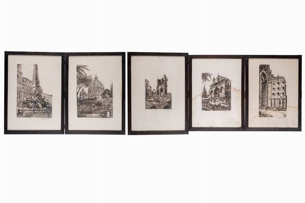 Series of 5 lithographs