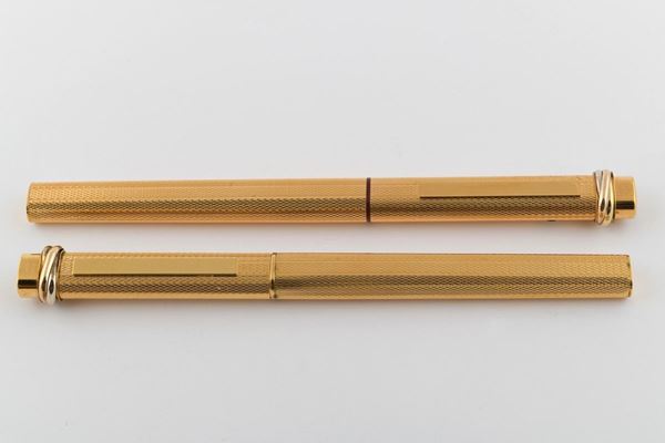 Coppia di penne Cartier 