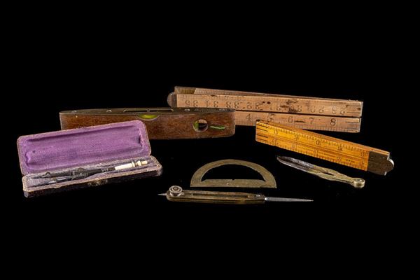 Lot of 7 measuring instruments