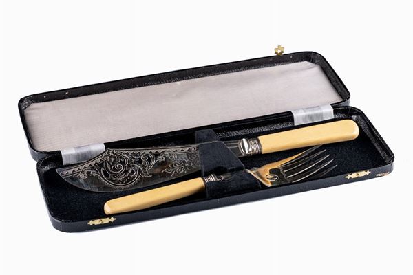 Sheffield dessert cutlery service