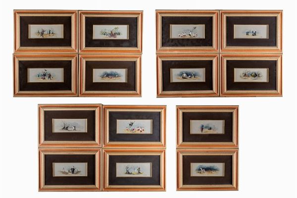 Sergio Carena Ratto - Lot of 14 paintings