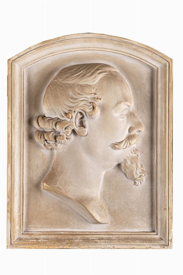 Ritratto in gesso di Paolo Guglielmi