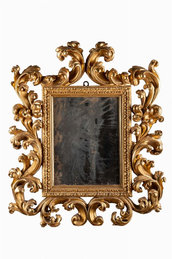 Wooden mirror