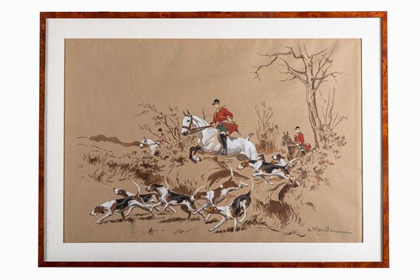 De Marcillac - Hunting scene