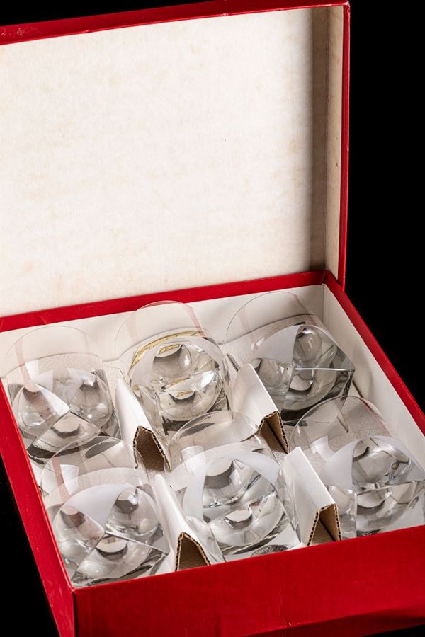 Set of 6 Rosenthal crystal glasses