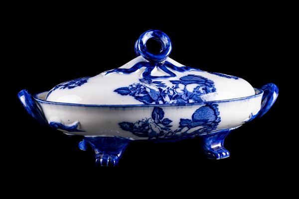 Legumiera in ceramica bianca