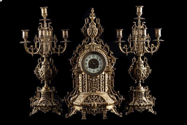 Brass triptych