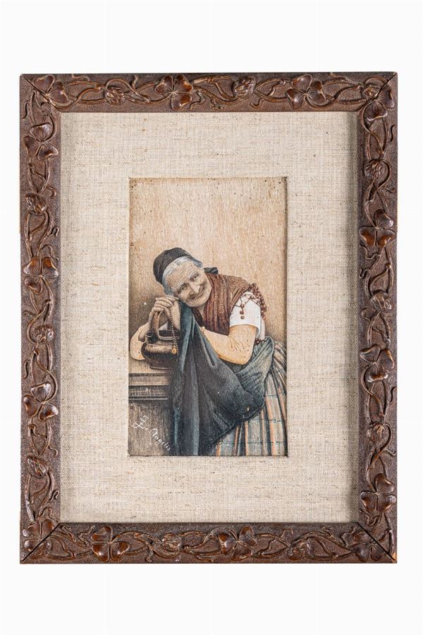 Ritratto di anziana con brocca