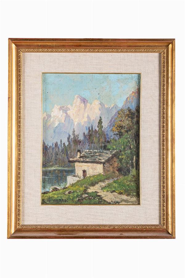 Luigi  Liverani - Scorcio di montagne