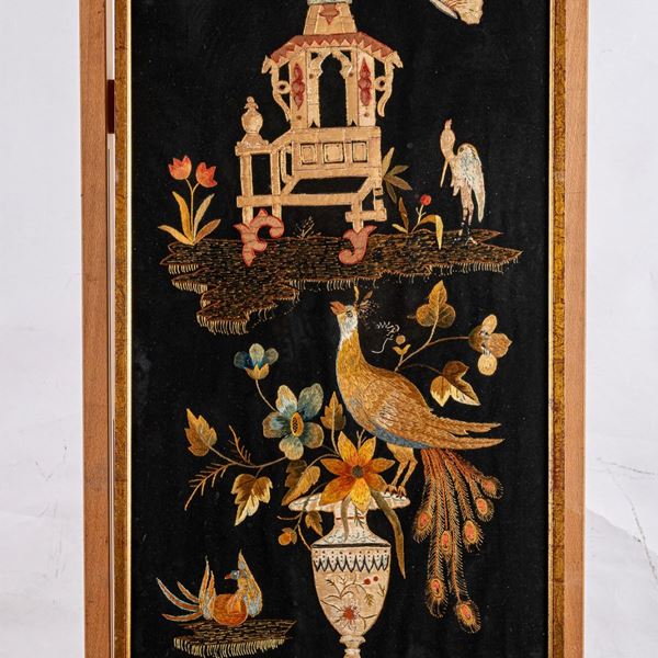 Decorated fabric panel