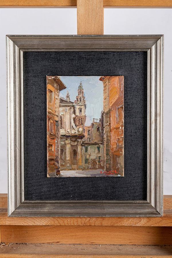 Achille Sdruscia - Glimpse of village