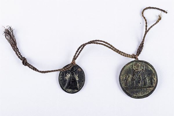 Two copper medals