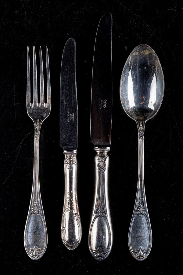 800/1000 silver cutlery set