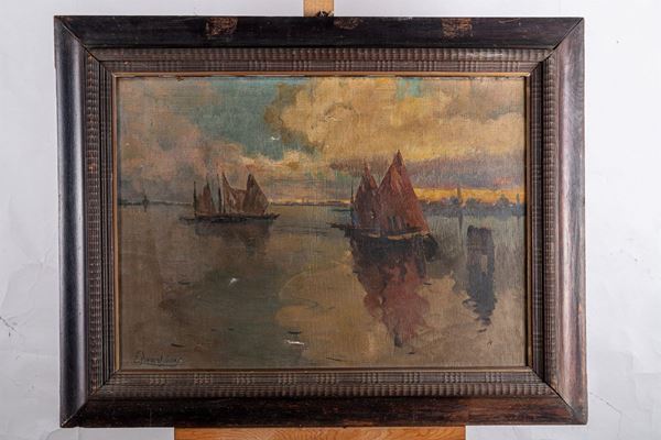 Lagoon with boats