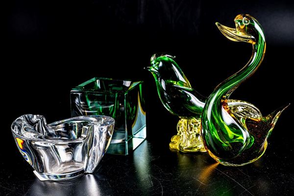 Lot of 4 Murano glasses