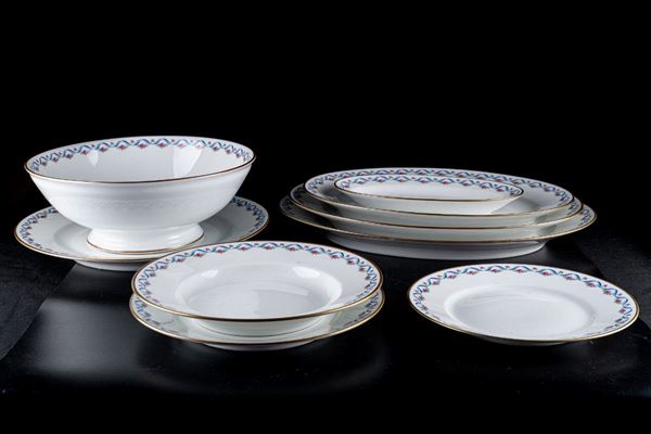 Ginori white porcelain service