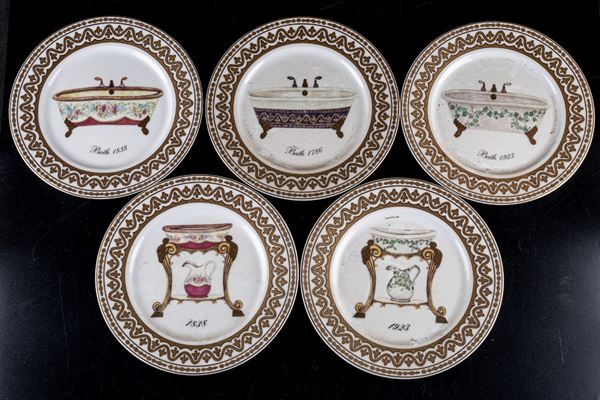 Lot of 8 plates