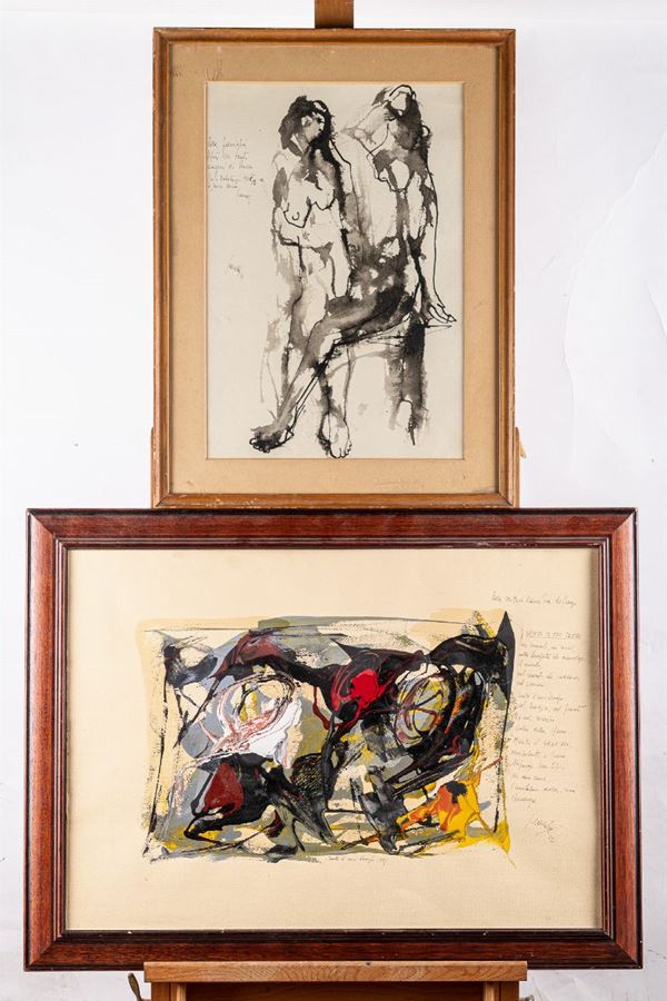 Lot of 2 drawings