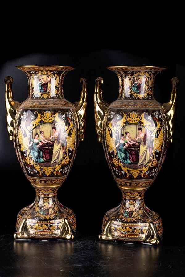 Pair of pump pots