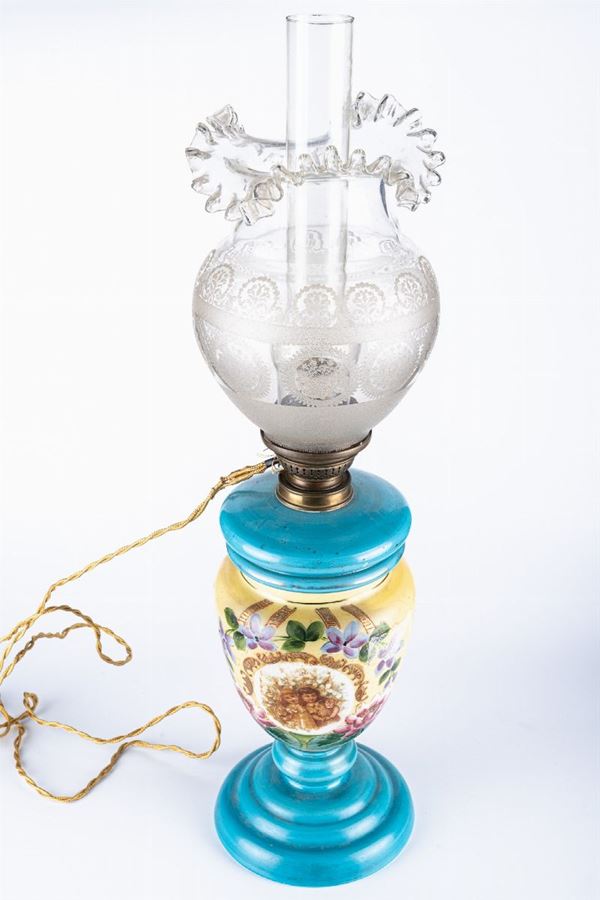 Electrified oil lamp