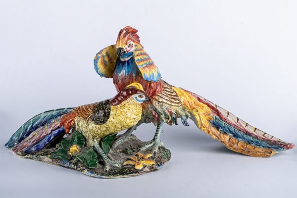 Pair of roosters