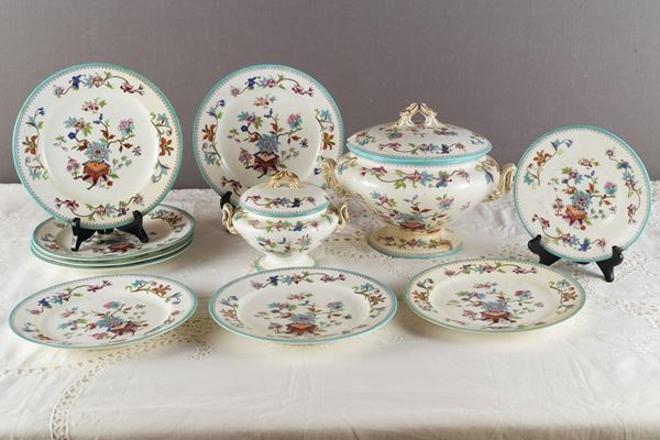 Served in white porcelain