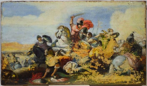 17th century painter - Cavalry battle scene