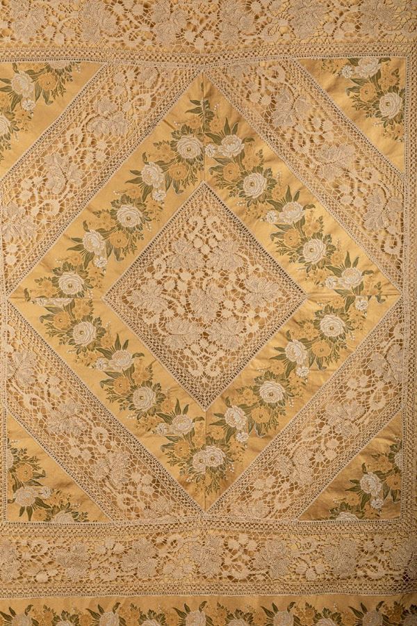 Silk bedspread