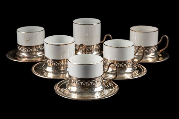 Lot of 6 coffee cups