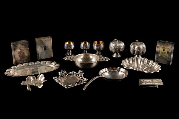 Lot of 15 silver items