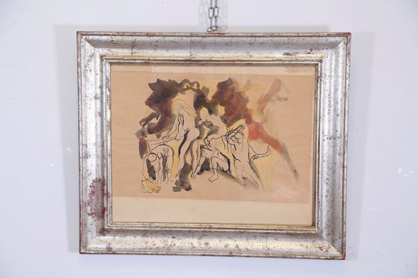 Italian painter of the mid 20th century - Workers