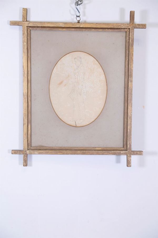Rittratto di giovane  - Grafite su carta - Asta Fine Art e arredi con una selezione di opere proveniente da un collezionista privato - DAMS Casa d'Aste
