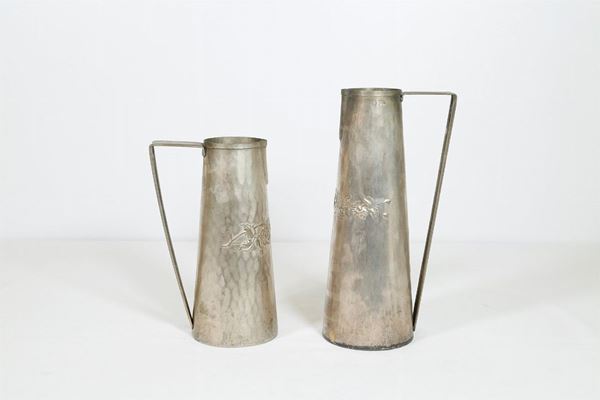 Lot of cylindrical vessels  (Mid 20th century)  - Auction Fine art and furniture with a selection of old masters from a private collector - DAMS Casa d'Aste