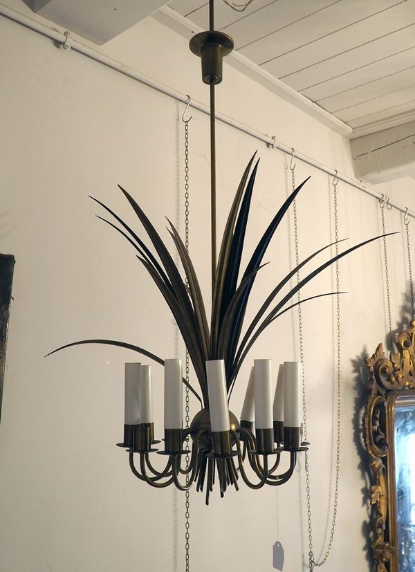 Angelo Lelli (per Arredo Luce) - Suspension chandelier