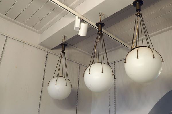Lot of 3 suspended lamps