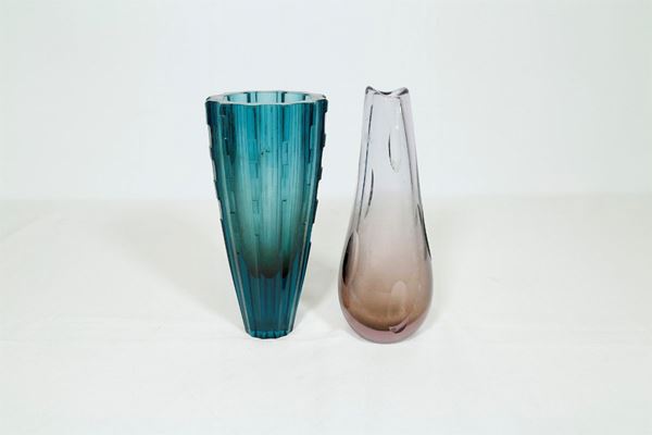 Lot of 2 Murano glass sculptures