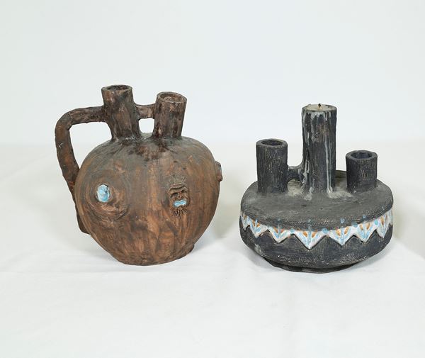 Lotto di 3 ceramiche