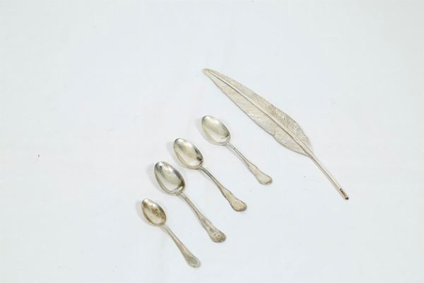 Lot of 5 items in 800 silver