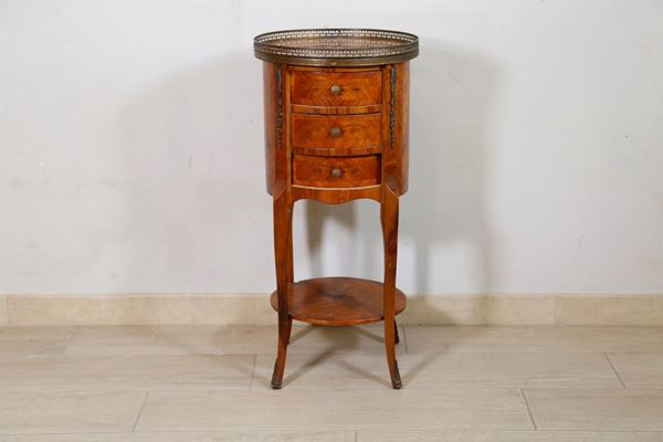 Cylindrical bedside table
