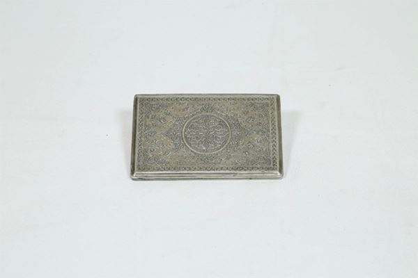 Silver cigarette case
