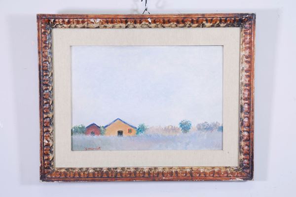 Giovanni Omiccioli - Rural house and countryside in Fregene