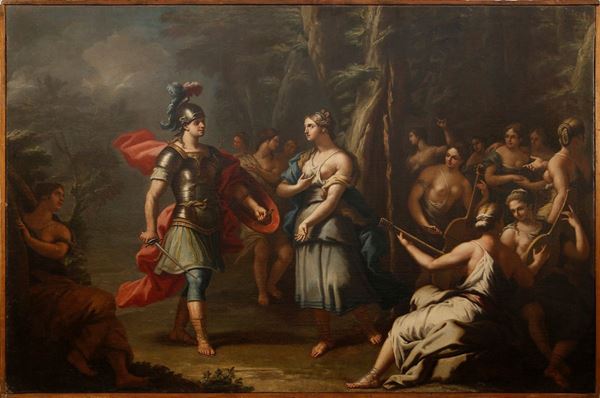 Paolo De Matteis (bottega di) - Achille scoperto da Ulisse tra le figlie di Lycomedes a Skyros