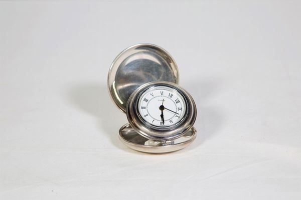 Orologio da scrivania in argento 800/1000