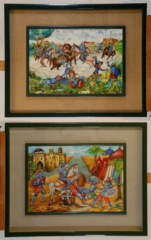 Salvatore Brancati - Pair of paintings
