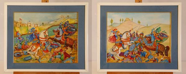 Salvatore Brancati - Pair of paintings