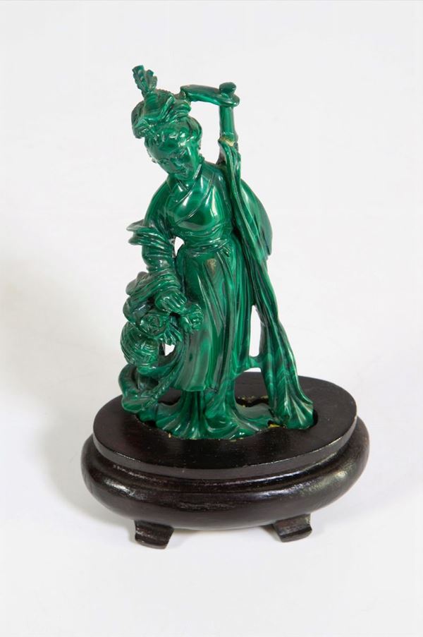 Girl with basket  (Far East, mid-20th century)  - Auction Fine art and furniture from private collectors - DAMS Casa d'Aste