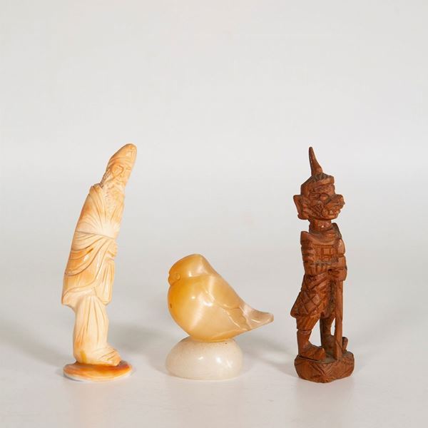 Lot of 3 sculptures