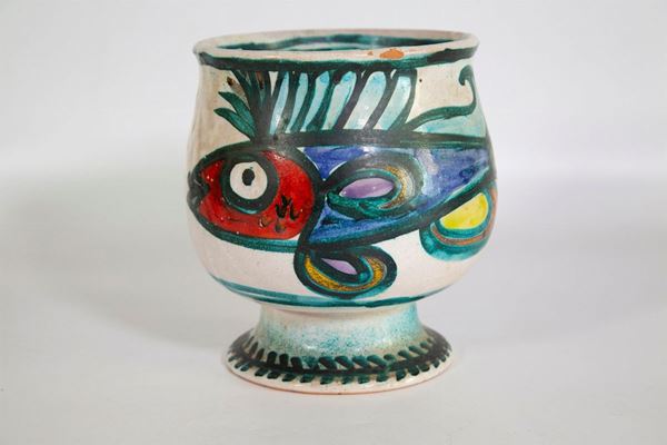 White ceramic base  (mid 20th century)  - Auction Fine art and furniture from private collectors - DAMS Casa d'Aste