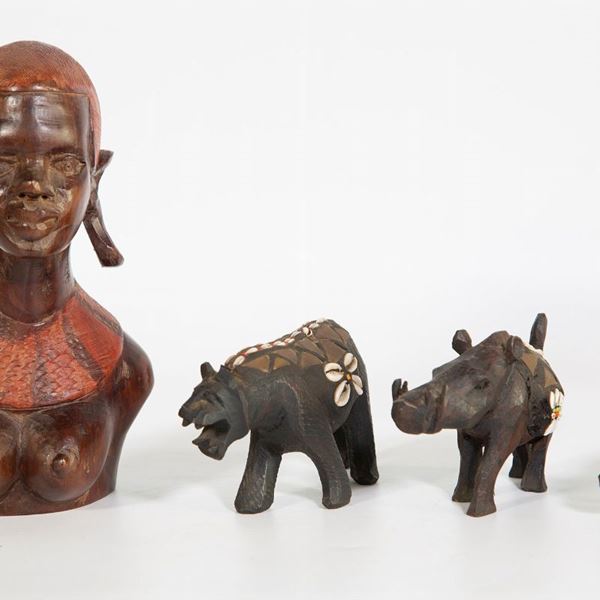 Lot of 4 sculptures  (mid 20th century)  - Auction Asta estiva a tempo - Al miglior offerente - DAMS Casa d'Aste