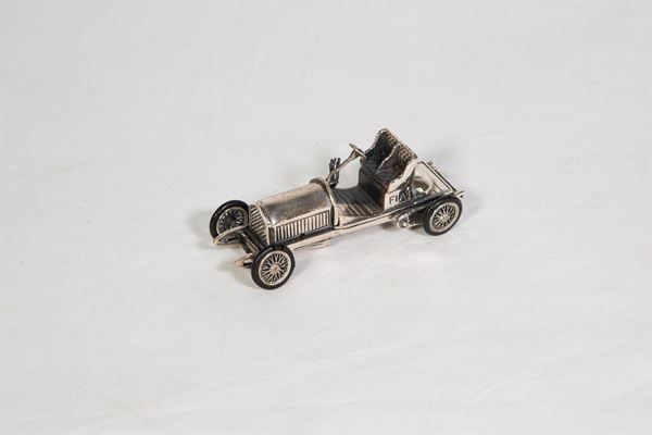 FIAT 75 cavalli 1904 raid Parigi - Pechino in argento 925/1000